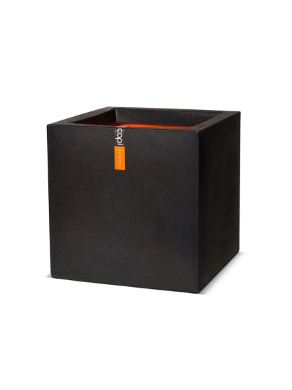 Capi Truhlík Urban Smooth Čtvercový Černý 30 x 30 x 30 cm