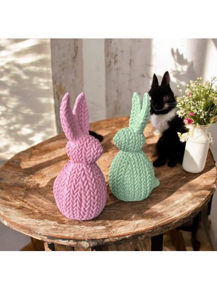 Jarní dekorace zajíček růžový