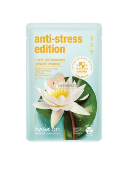 MASK ON Textilní pleťová maska Anti-stress edition Lotus flower 23 ml