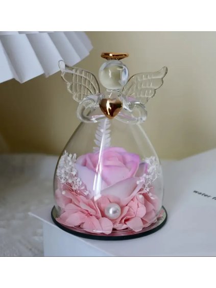 Stabilizovaná květina, věčná růže anděl