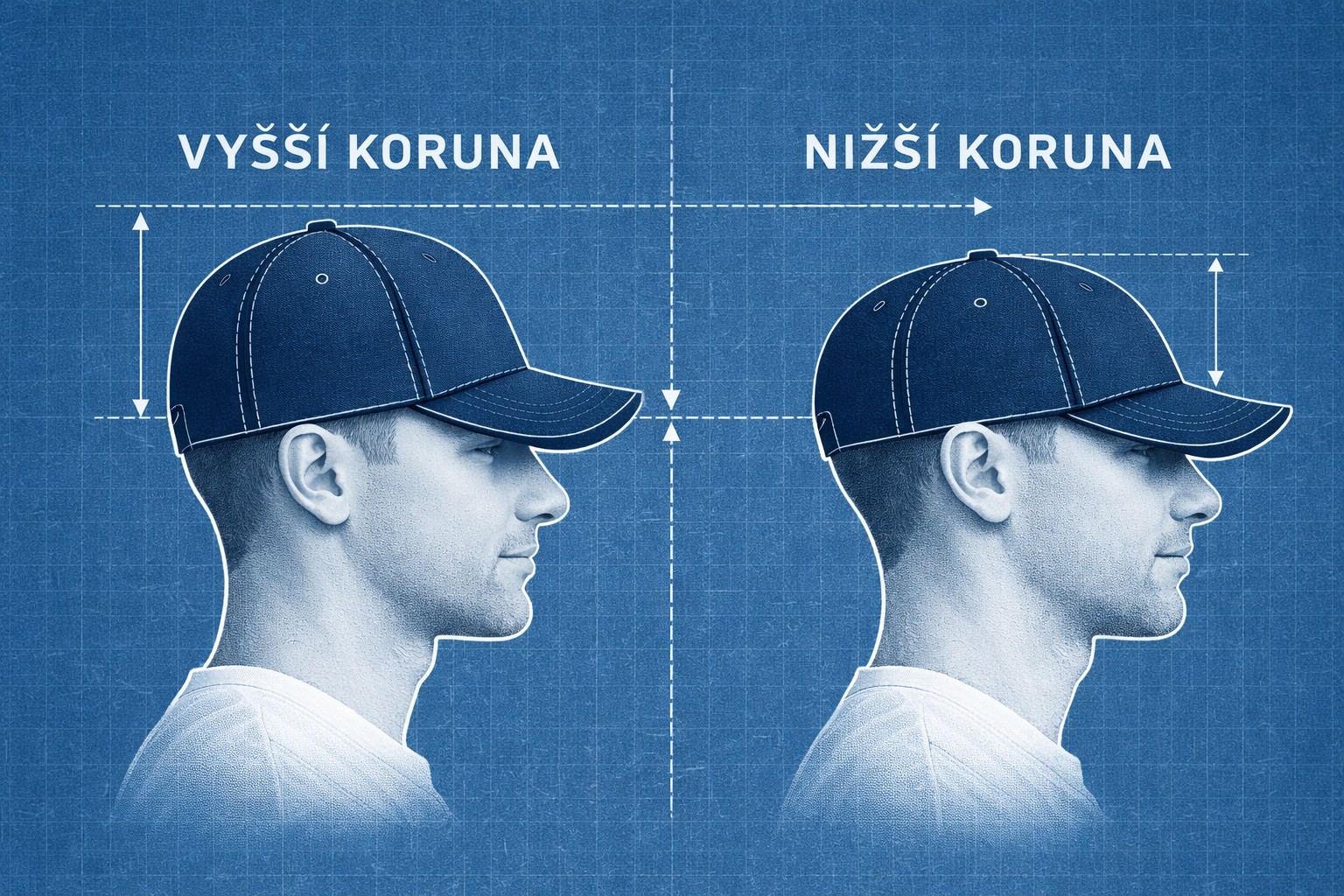 Tvar koruny kšiltovky