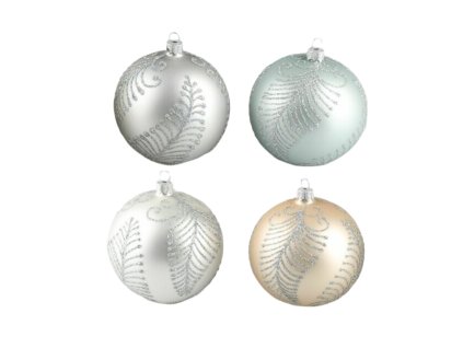 Vianočná guľa strieborná 10cm (Farba Zlatá)