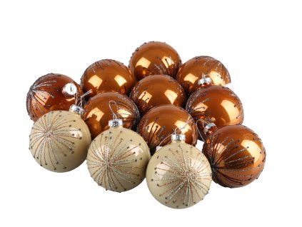 Vianocna gula Vlocka 8cm (Farba Medeno-oranžová)