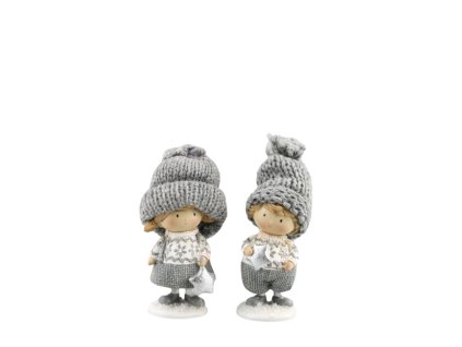 74748 Zimné dieťa v šedom (vzor chlapec)