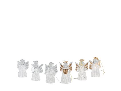 Ozdoba Anjel 6cm mix (Farba Zlatá)