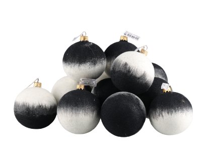 13864 13864 13864 vianocna gula cierno biela 8cm