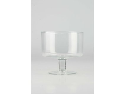 1681 1681 1681 sklenena misa na stopke pr 15cm v 14cm