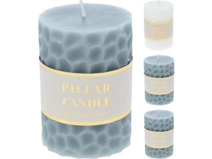 Sviečka embossed 10cm (Farba Modrá)