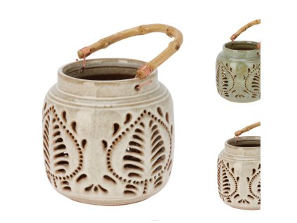 Lucerna porcelánová BAMBOO (Farba Zelená)