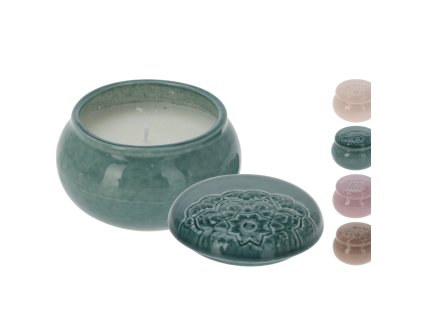 Sviečka v porcelán. dóze 140g (Farba Zelená)