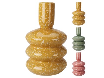 Váza keram. triple farebná (Farba Žltá)