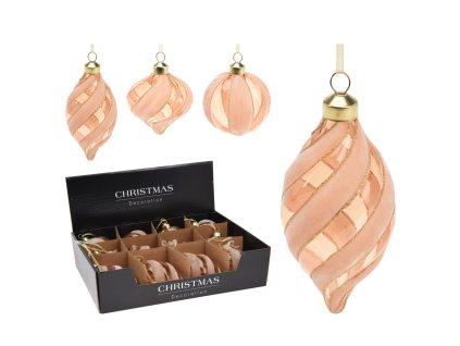 Sklenená ozdoba 8cm ZAMAT (vzor C)