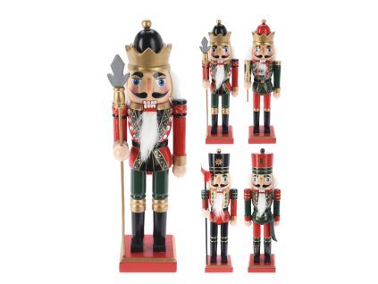 Luskáčik 25cm (Farba koruna červená)