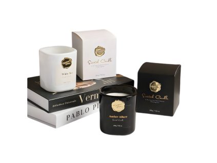 Sviečka v skle B/W (vôňa White musk)