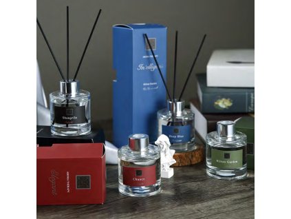 Diffuzer s tyčinkami color box (vôňa Chanel Bleu)