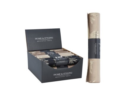 Obrus na stôl deco velvet 28x150cm (Farba Hnedá)