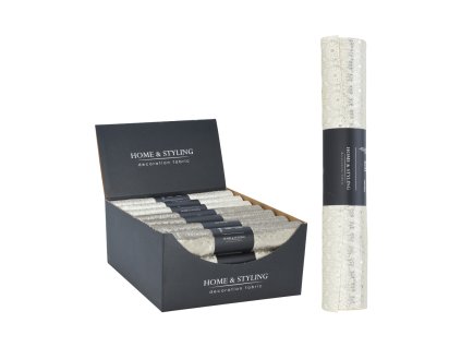 Obrus na stôl deco velvet 28x150cm (Farba tmavo-zlatá)