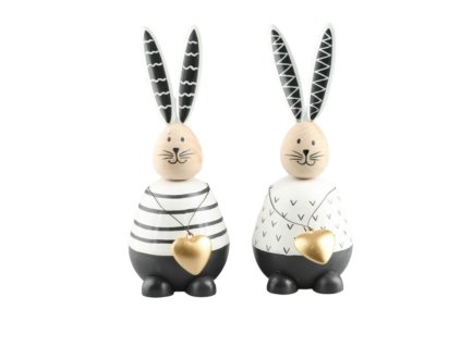 10035609 Zajac drevený 21cm (vzor 2vzor)