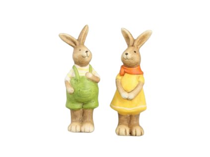 786842 Keramický zajac farebný 12cm (Farba Žltá)