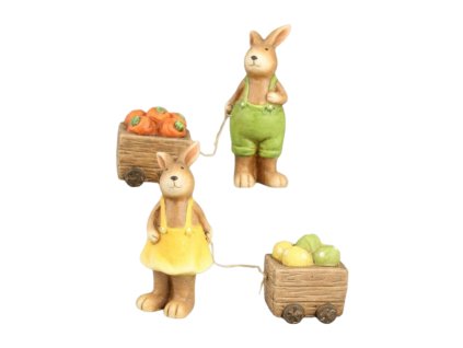 786854 Keramický zajac farebný 12cm (Farba Žltá)