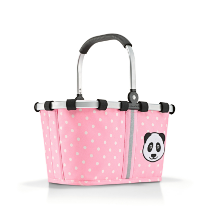 Dětský košík Carrybag XS Panda dots pink