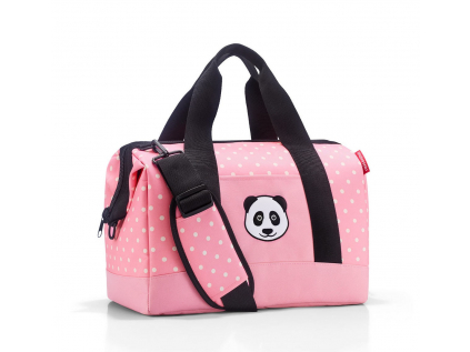 Cestovní taška Reisenthel Allrounder M kids Panda dots pink