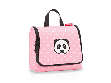 Dětská kosmetická taštička Reisenthel Toiletbag Panda dots pink