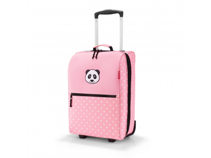 Dětská taška na kolečkách Reisenthel Trolley XS kids Panda dots pink