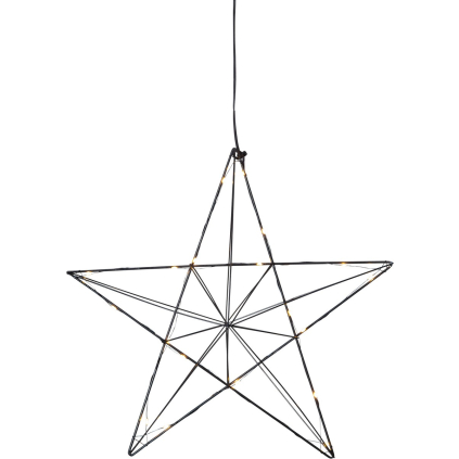 Hvězda na zavěšení STAR TRADING Line - černá