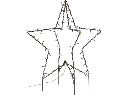 Venkovní dekorace hvězdy STAR TRADING Foldy - černá