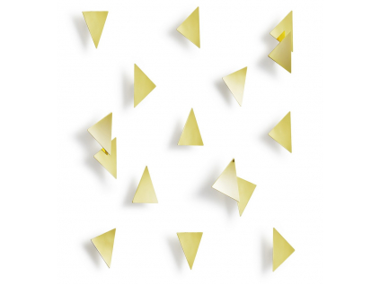 Dekorace na zeď Umbra CONFETTI TRIANGLES - zlatá