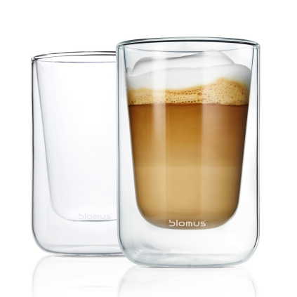 Termosklenička na cappuccino Blomus NERO, 2 ks