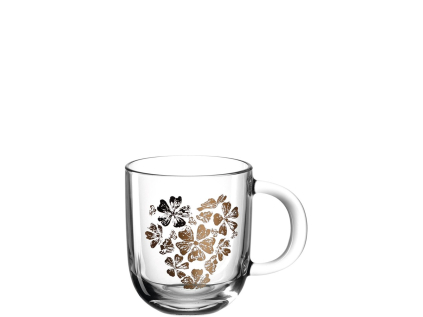 Hrnek s uchem EMOZIONE 400 ml flower heart Leonardo
