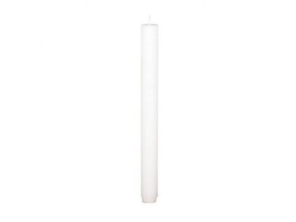 Dlouhá svíčka průměr 2,6 cm doba hoření 18 h Broste RUSTIC - bílá