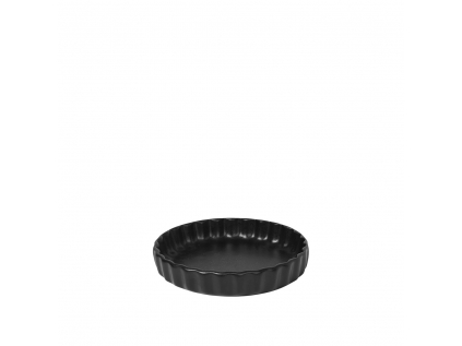Kameninová zapékací forma na koláč průměr 18 cm Broste VIG  - černá
