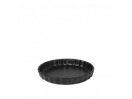 Kameninová zapékací forma na koláč průměr 25 cm Broste VIG  - černá