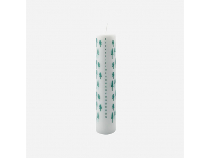 Adventní svíčka s čísly výška 30 cm House Doctor - zelená