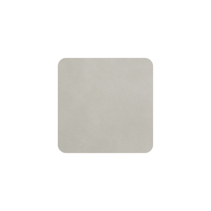 Sada 4 podtácků z imitace kůže 10x10 cm SOFT LEATHER ASA Selection - šedá