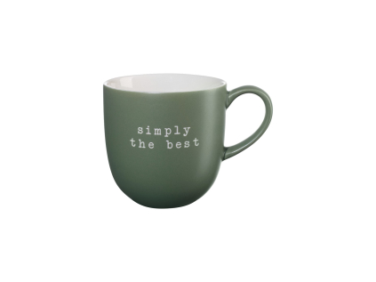 Porcelánový hrnek s uchem 350 ml HEY ASA Selection - zelený