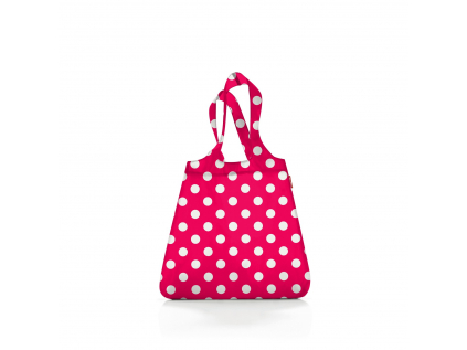 Skládací taška Mini Maxi Shopper Dots white rose red