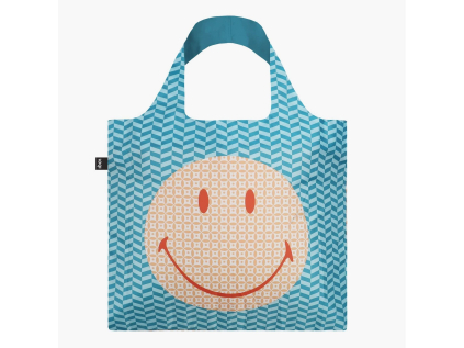 Skládací nákupní taška LOQI SMILEY Geometric