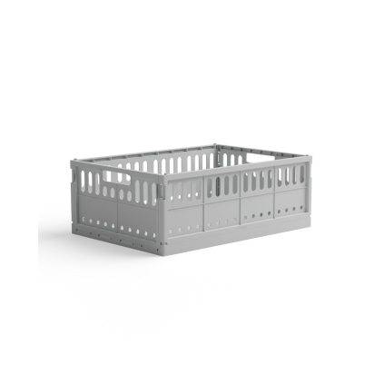 Skládací přepravka maxi Made Crate - misty grey