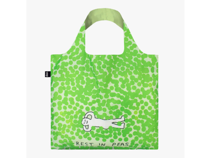 Skládací nákupní taška LOQI CONSTANT BAGEL Rest in Peas