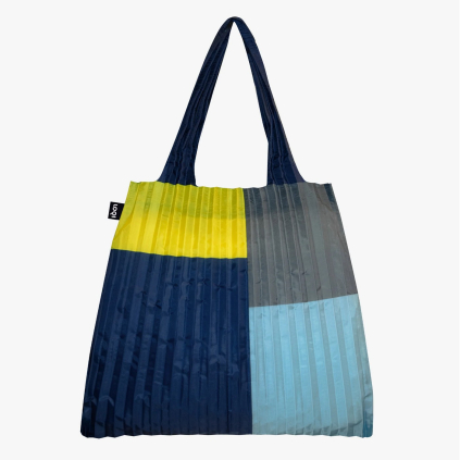 Nákupní taška přes rameno LOQI PLEATED Sunshine