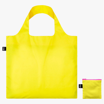 Skládací nákupní taška LOQI NEON Yellow