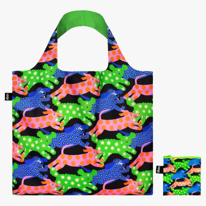 Skládací nákupní taška LOQI GLITTER POWER Dogs
