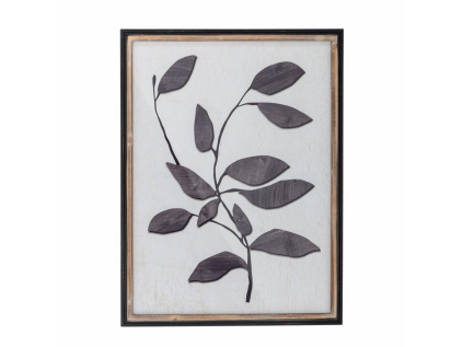 Dekorace v dřevěném rámu 58x42 cm VILAR Bloomingville - přírodní