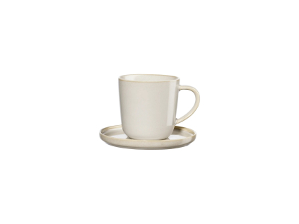 Šálek na espresso s podšálkem 80 ml COPPA TOFU ASA Selection - béžový
