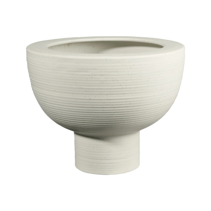 Kameninový květinář výška 24 cm MIDORO ASA Selection - bílý