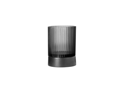 Skleněný svícen na čajovou svíčku 9,6 cm CANDLE HOLDER ASA Selection - šedý
